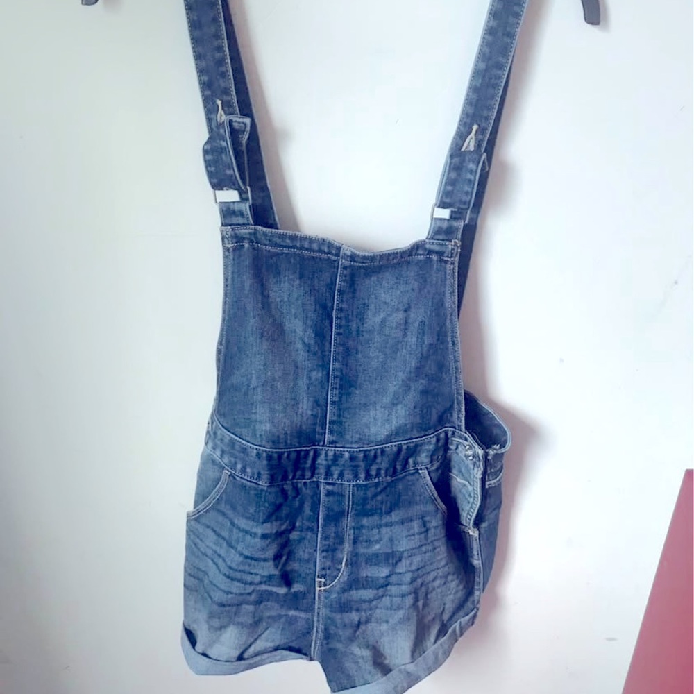 Levi's Blue Denim Overall Shorts